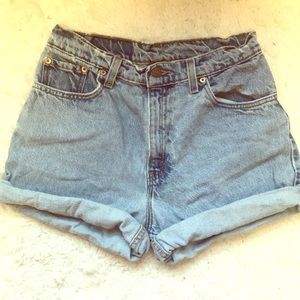 Levi's High Waisted Shorts